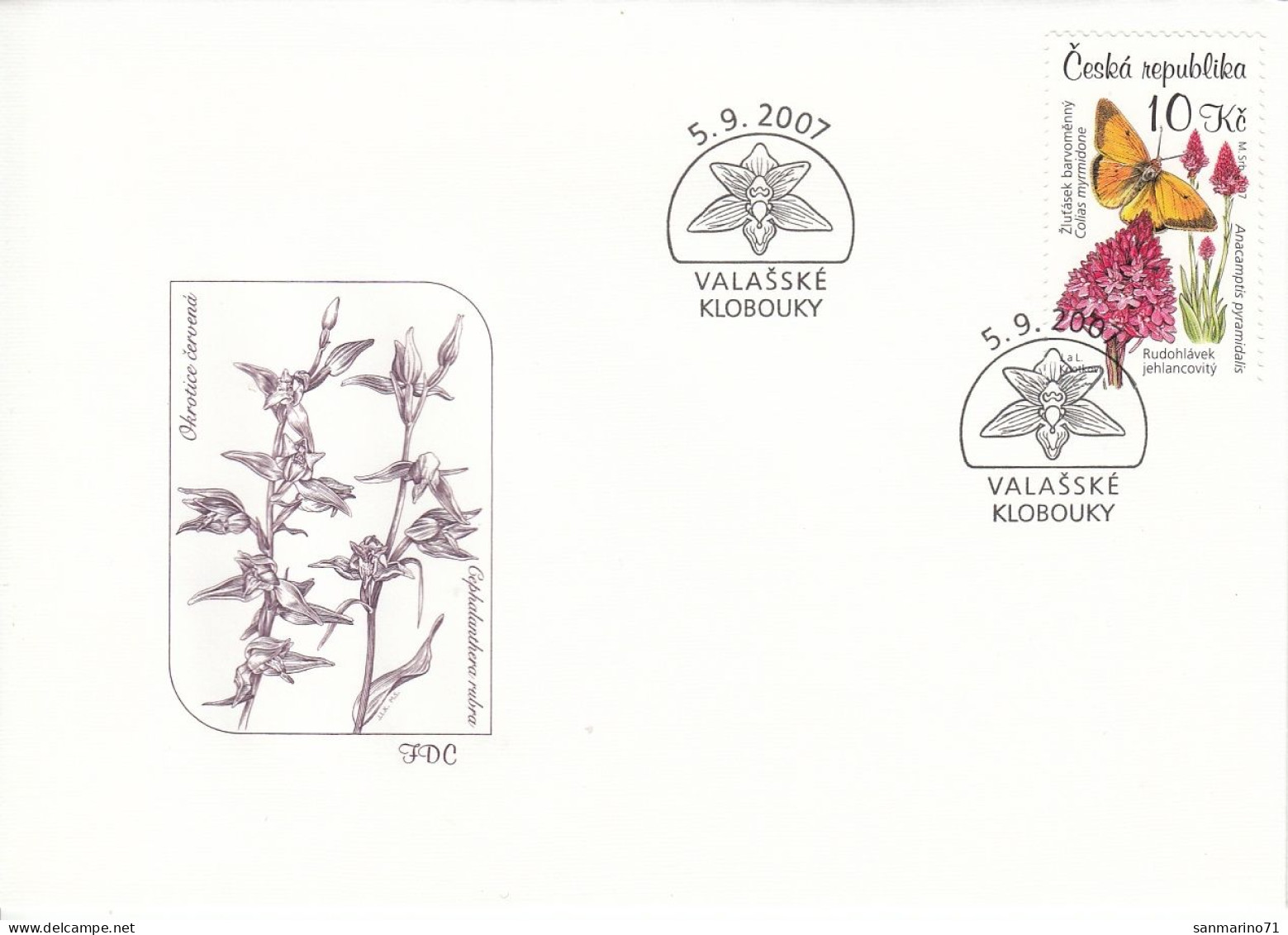 FDC CZECH REPUBLIC 526 - Papillons