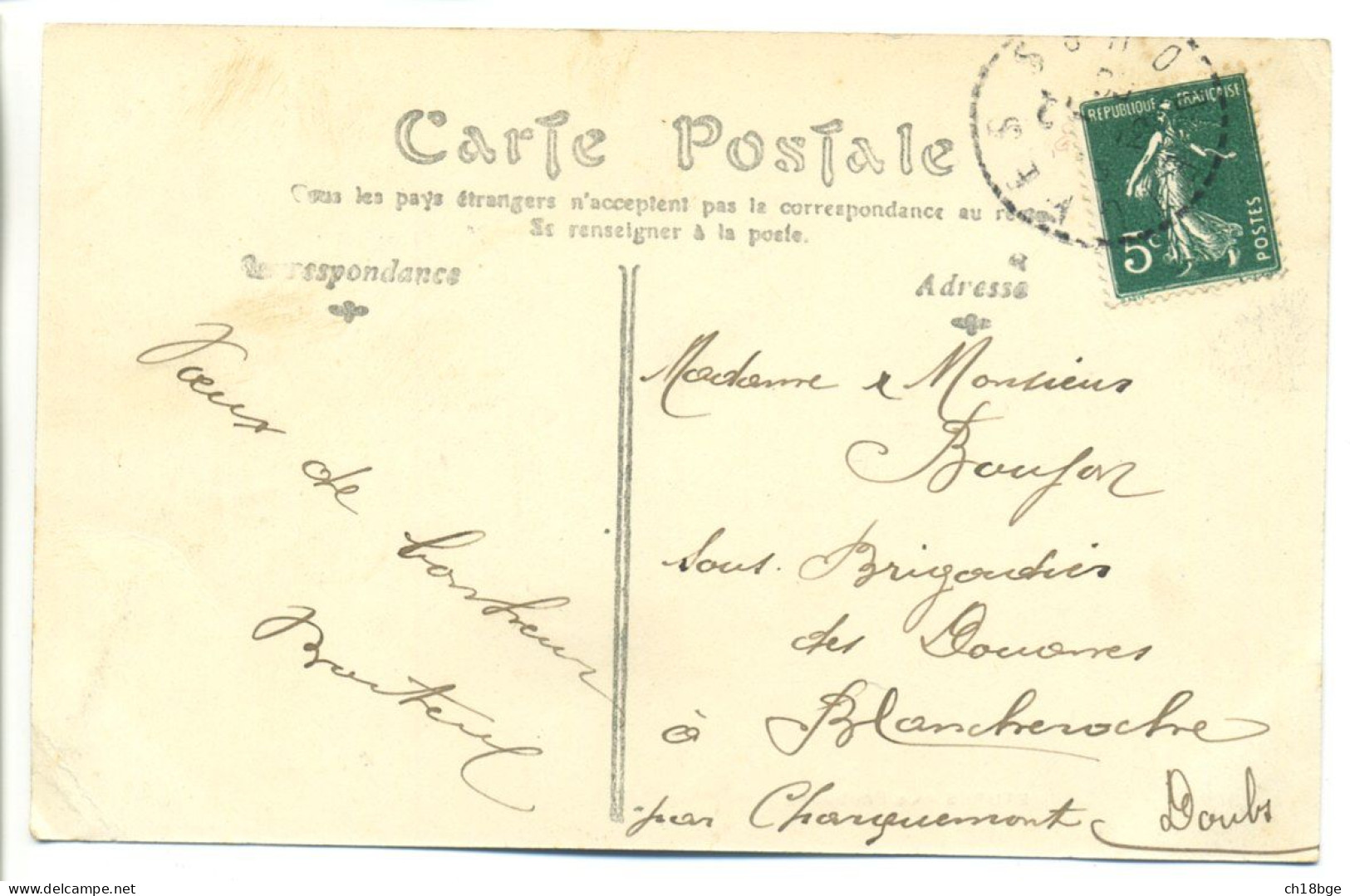 CPA - 25 Doubs - ÉTUPES - Le Faubourg - Vue Peu Commune - Sochaux