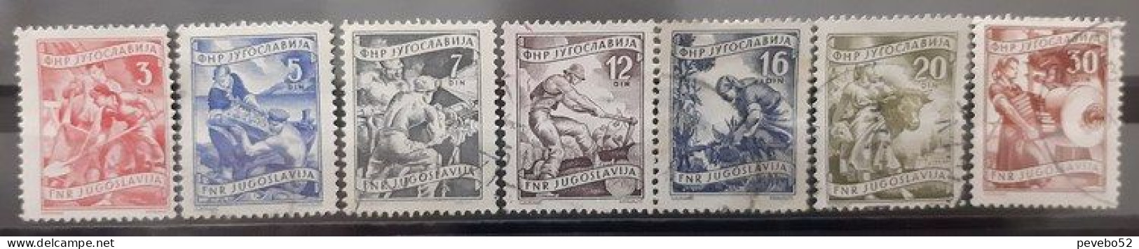 YUGOSLAVIA 1950 Construction Of The Belgrade-Zagreb Highway USED - Used Stamps