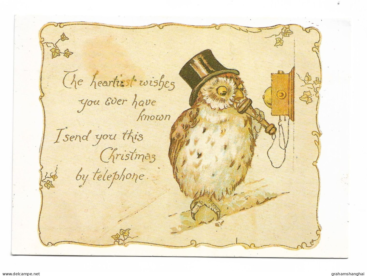 Postcard GB Telecom Technology Showcase London 1986 Owl Using Telephone Reference To BT Buzby ? - Briefe U. Dokumente