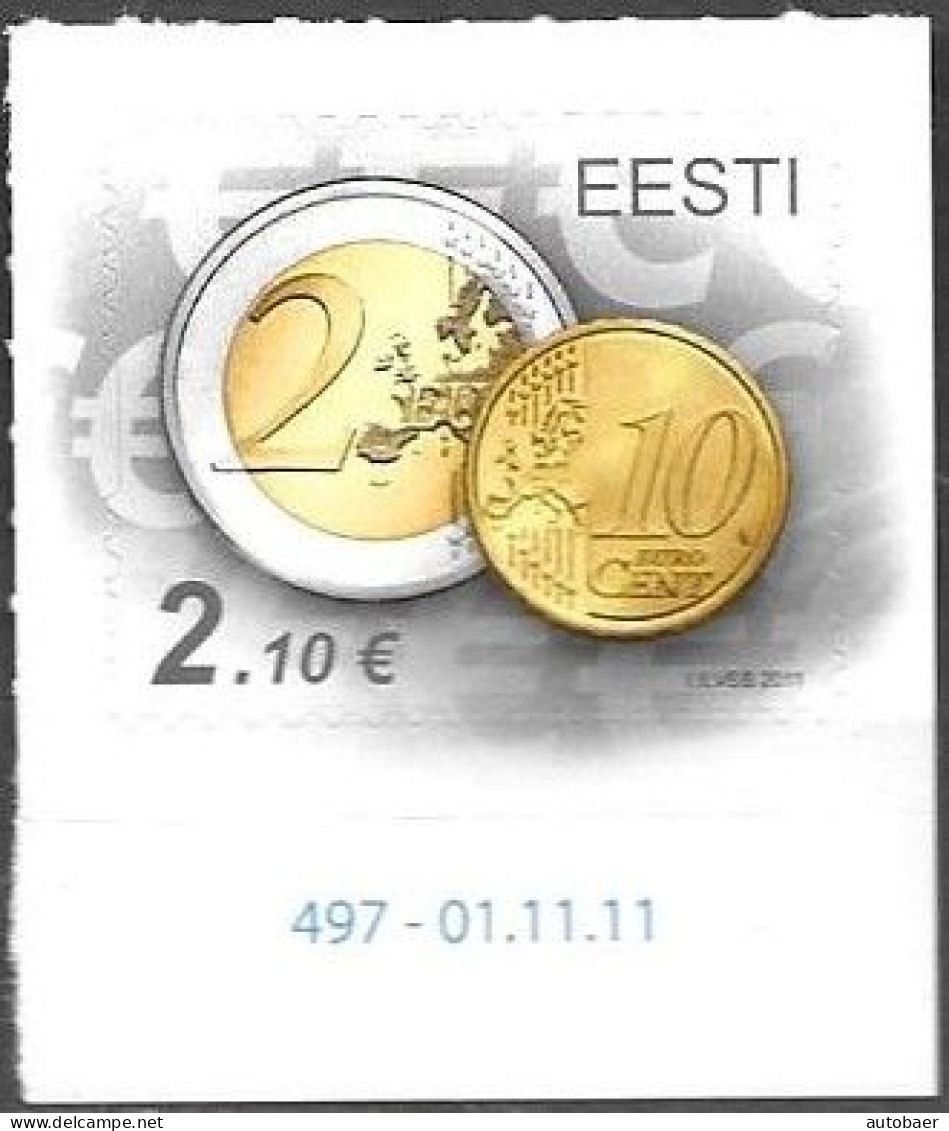 Estonia Estland Eesti Estonie 2011 Euro Coins Mi.No. 712 MNH ** Neuf Postfrisch - Estonia