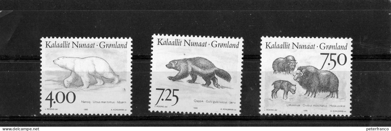 1995 Groenlandia - Mammiferi - Unused Stamps