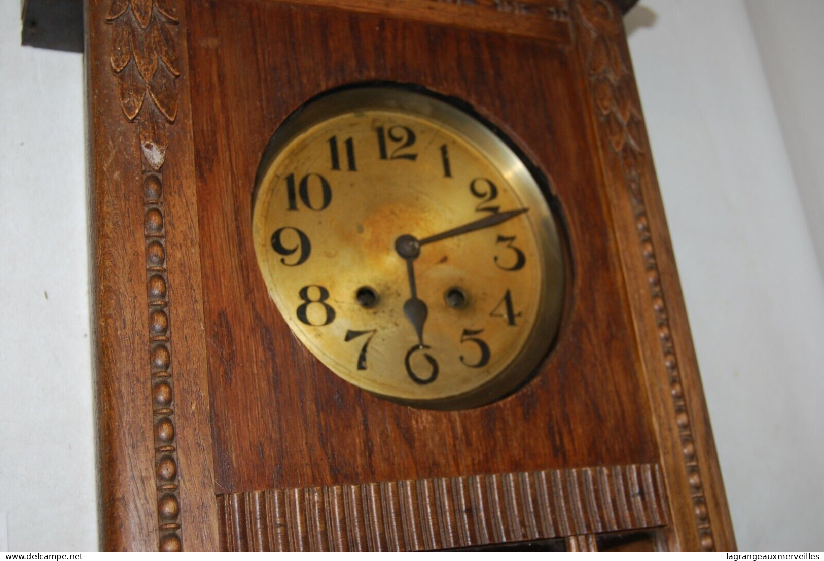 E1 Ancienne Horloge Murale - Bois - Horloges