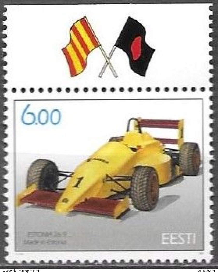 Estonia Estland Eesti Estonie 2001 Racing Car Estonia 26-9 Formula One Mi.No. 420 MNH ** Neuf Postfrisch - Estonia