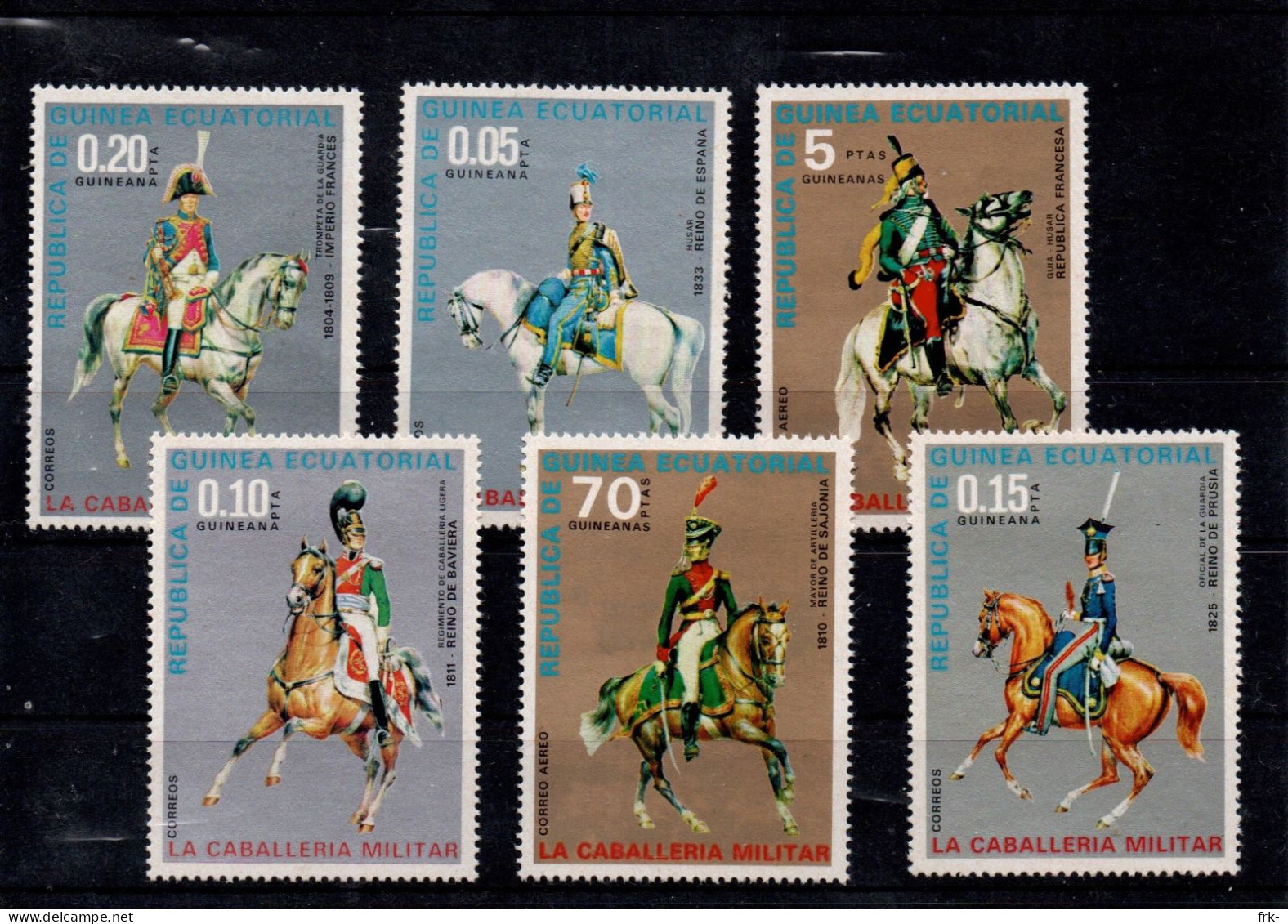 Guinea Equatioral 1976 Caballeria Militar Mnh - Ski