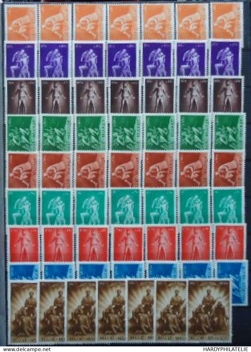 BELGIQUE N°701/709 MNH** - Unused Stamps