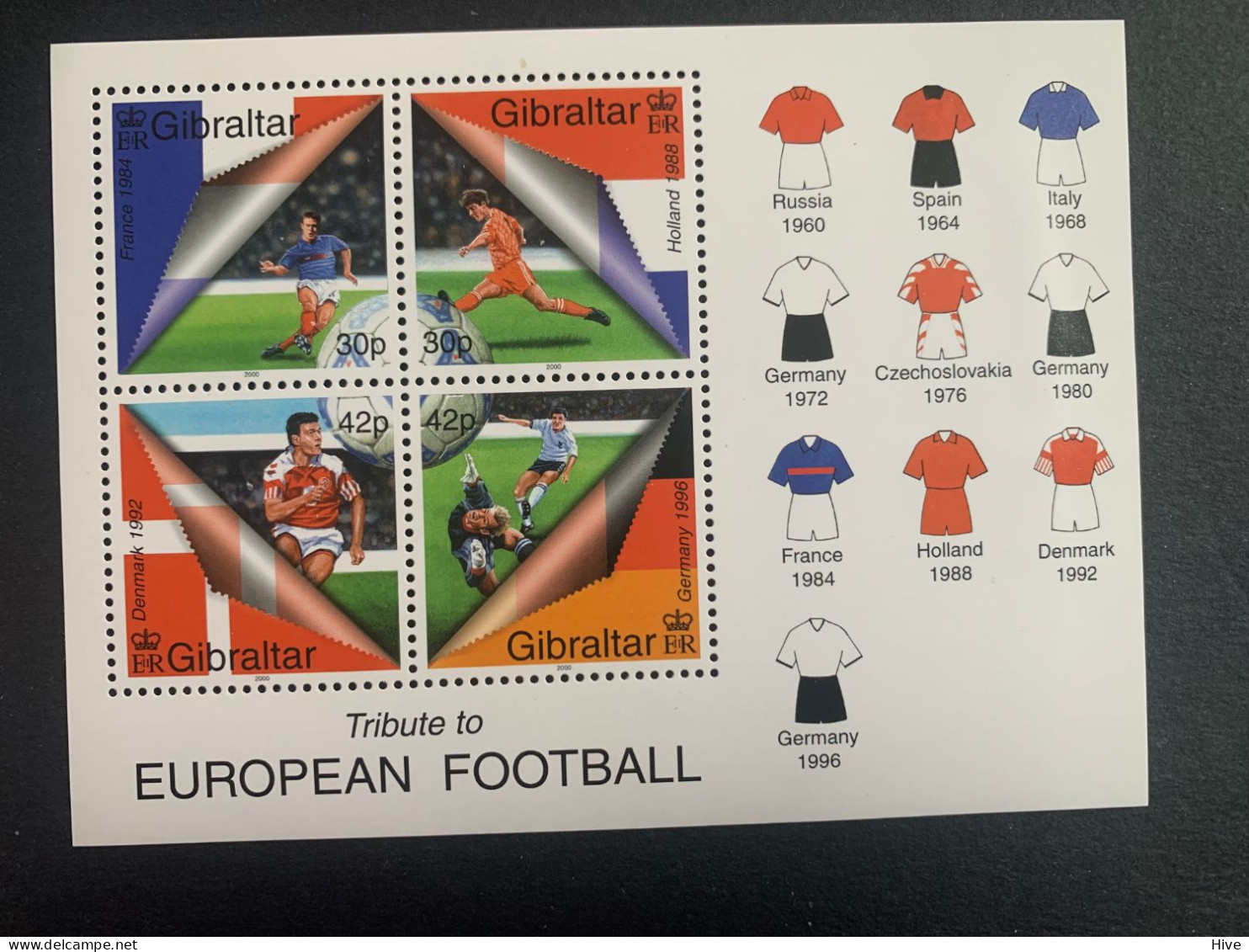 Gibraltar 2000 European Soccer MNH - Gibilterra