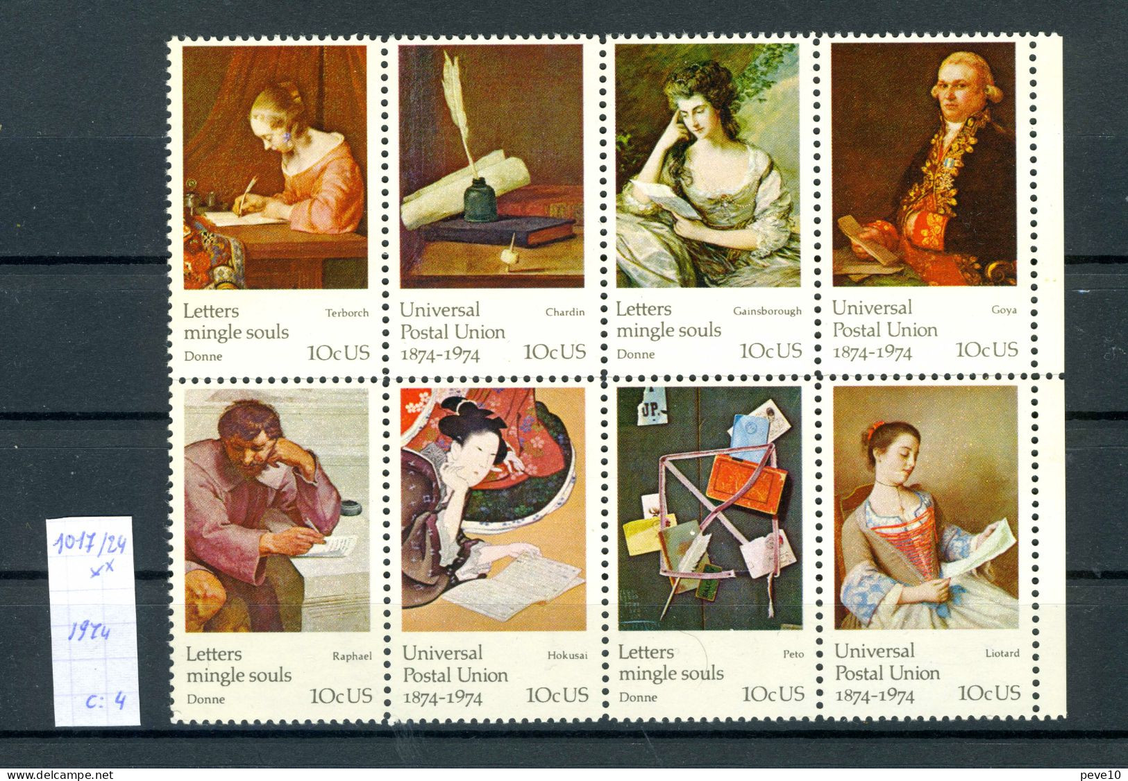 USA    La Lettre écrite   N° 1017/24 Xx - Unused Stamps