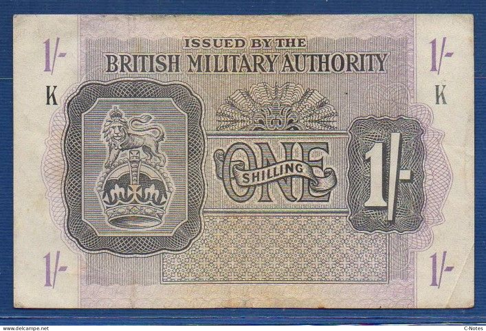 GREAT BRITAIN - P.M 2 – 1 Shilling ND (1943) VF, No S/n - Forze Armate Britanniche & Docuementi Speciali