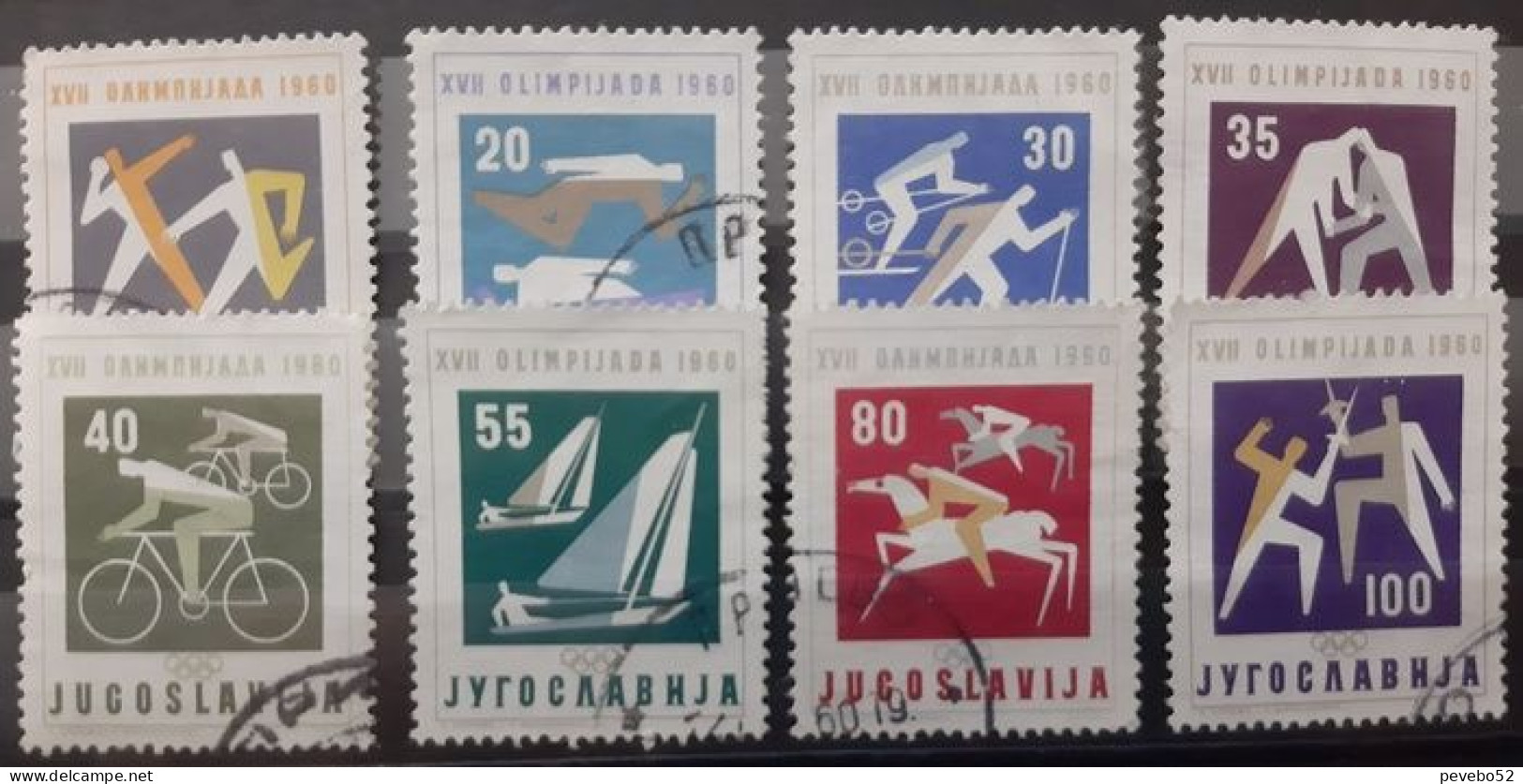 YUGOSLAVIA 1960 - Olympic Games - Rome, Italy USED - Gebraucht