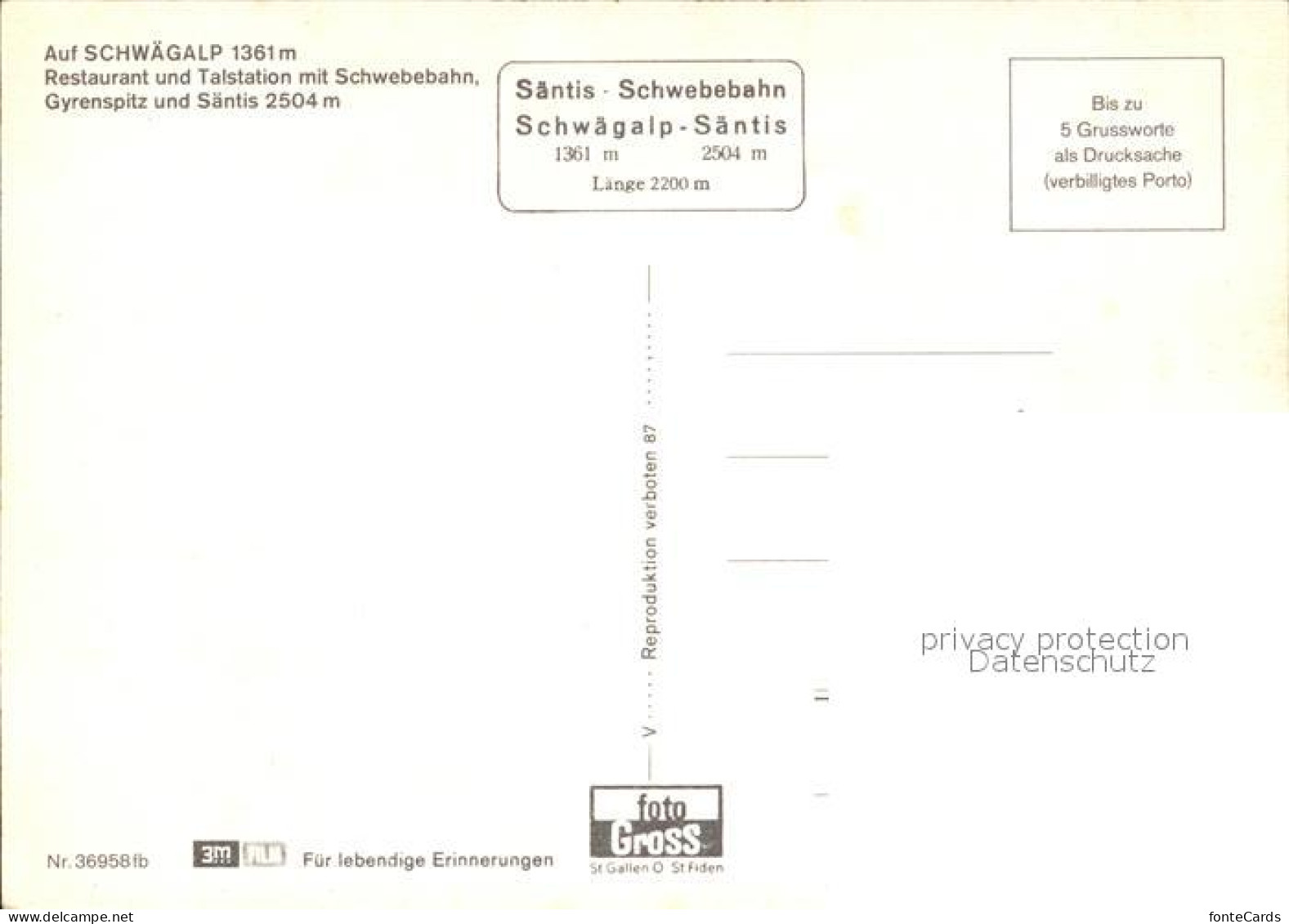 12306471 Schwaegalp AR Restaurant Und Talstation Schwebebahn Gyrenspitz Und Saen - Other & Unclassified