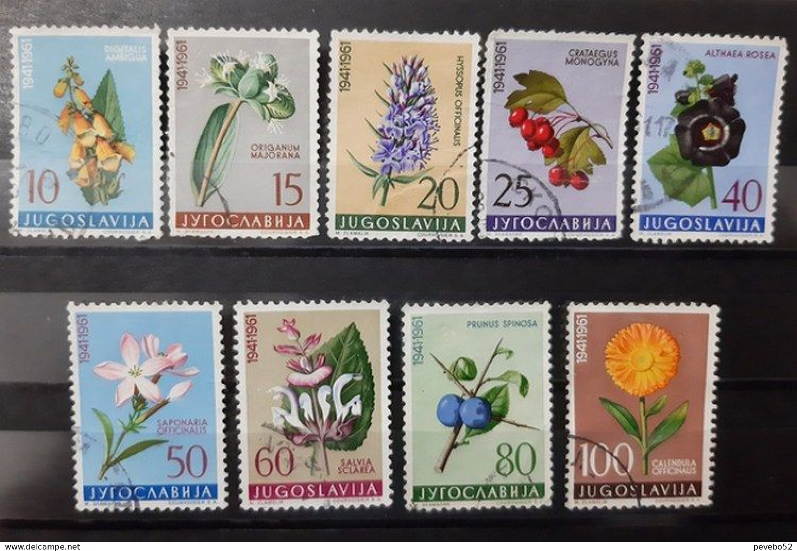 YUGOSLAVIA 1961 Local Flora USED - Used Stamps