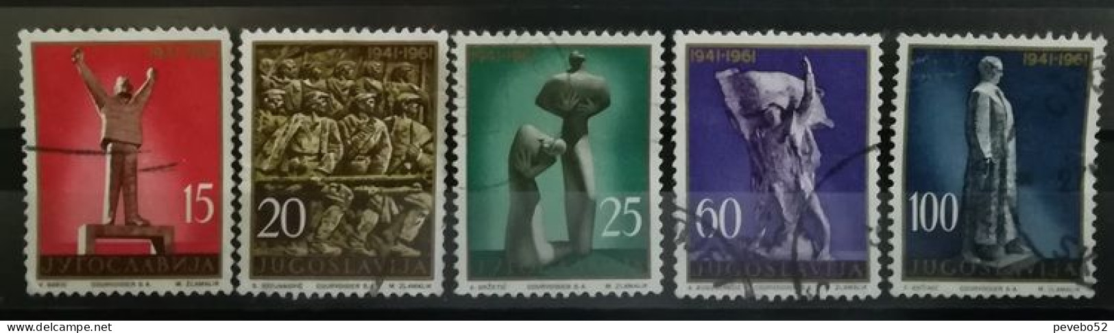 YUGOSLAVIA 1961 The 20th Anniversary Of The Uprising Against Occupation USED - Used Stamps