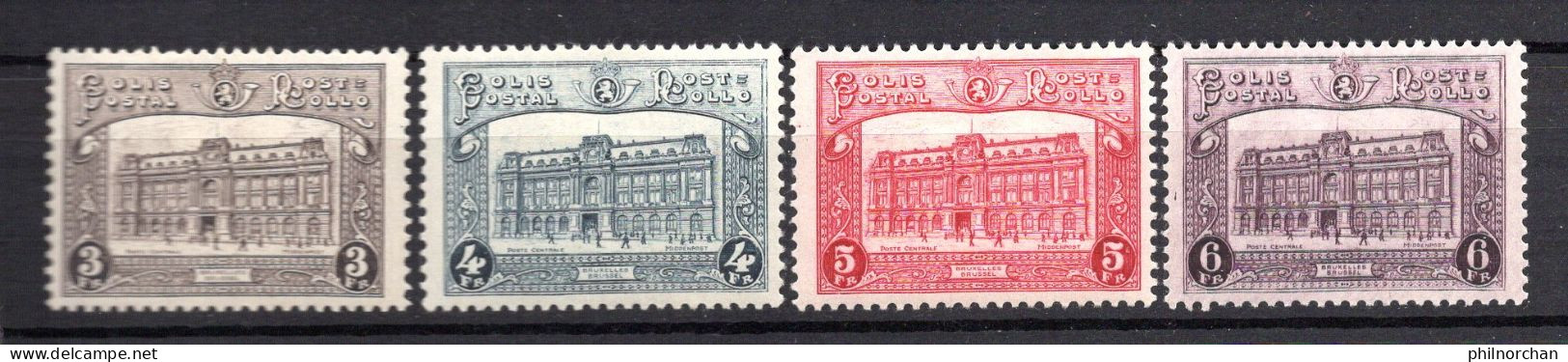 Belgique 1929 Colis Postaux Neufs*  N°170,171,172,173 Série Complète  5 €   (cote 37,50 €, 4 Valeurs) - Neufs