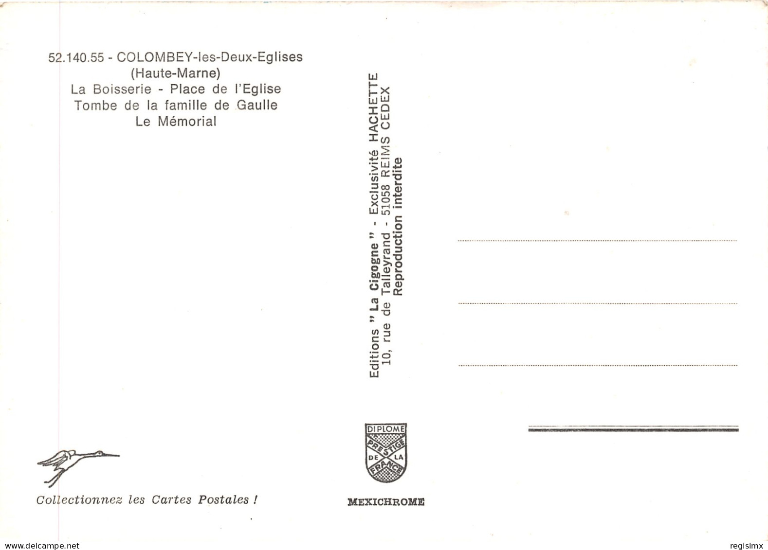 52-COLOMBEY LES DEUX EGLISES-N°1019-E/0167 - Colombey Les Deux Eglises