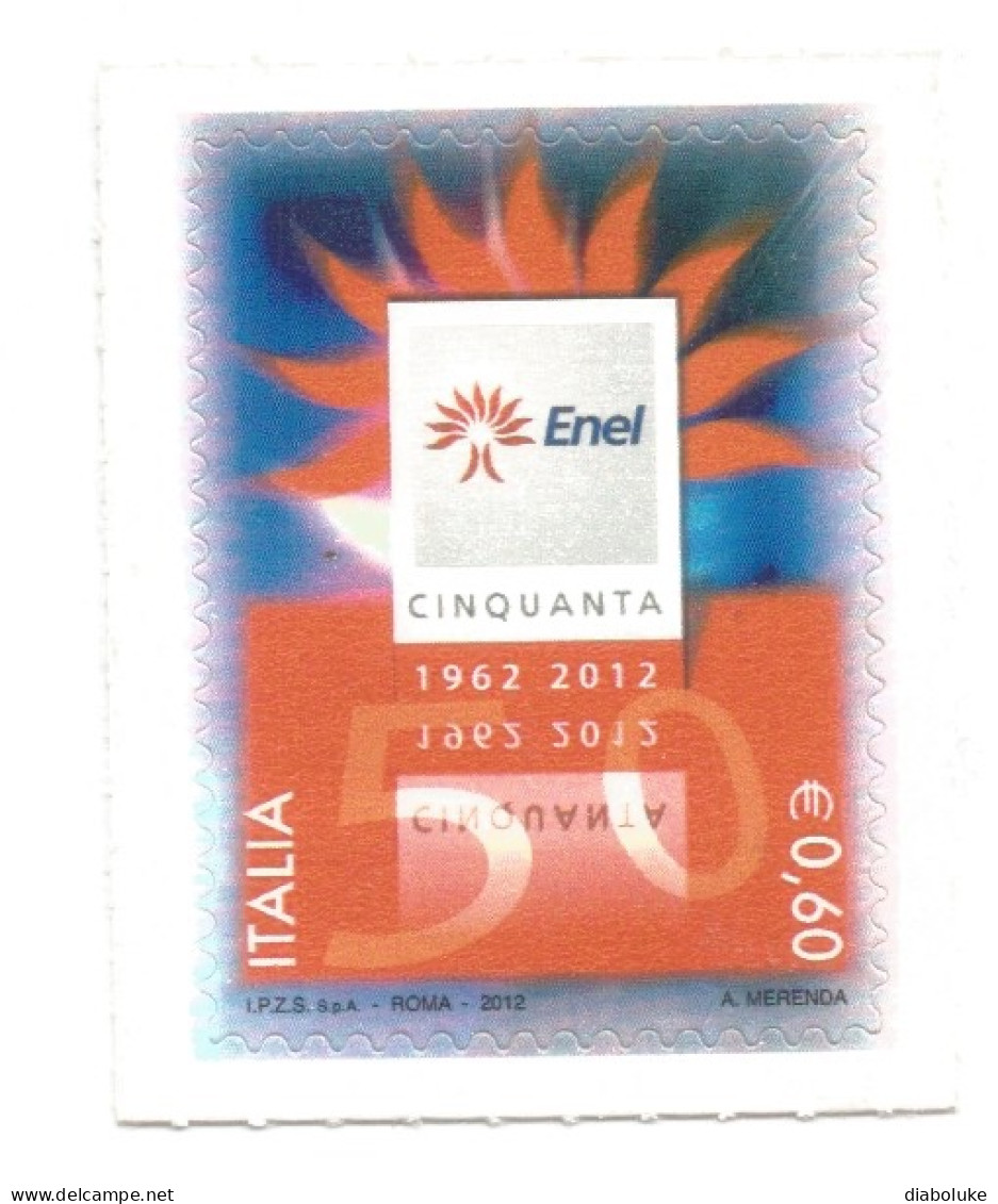 (REPUBBLICA ITALIANA) 2012, ENEL - Francobollo Nuovo MNH** - 2011-20:  Nuevos