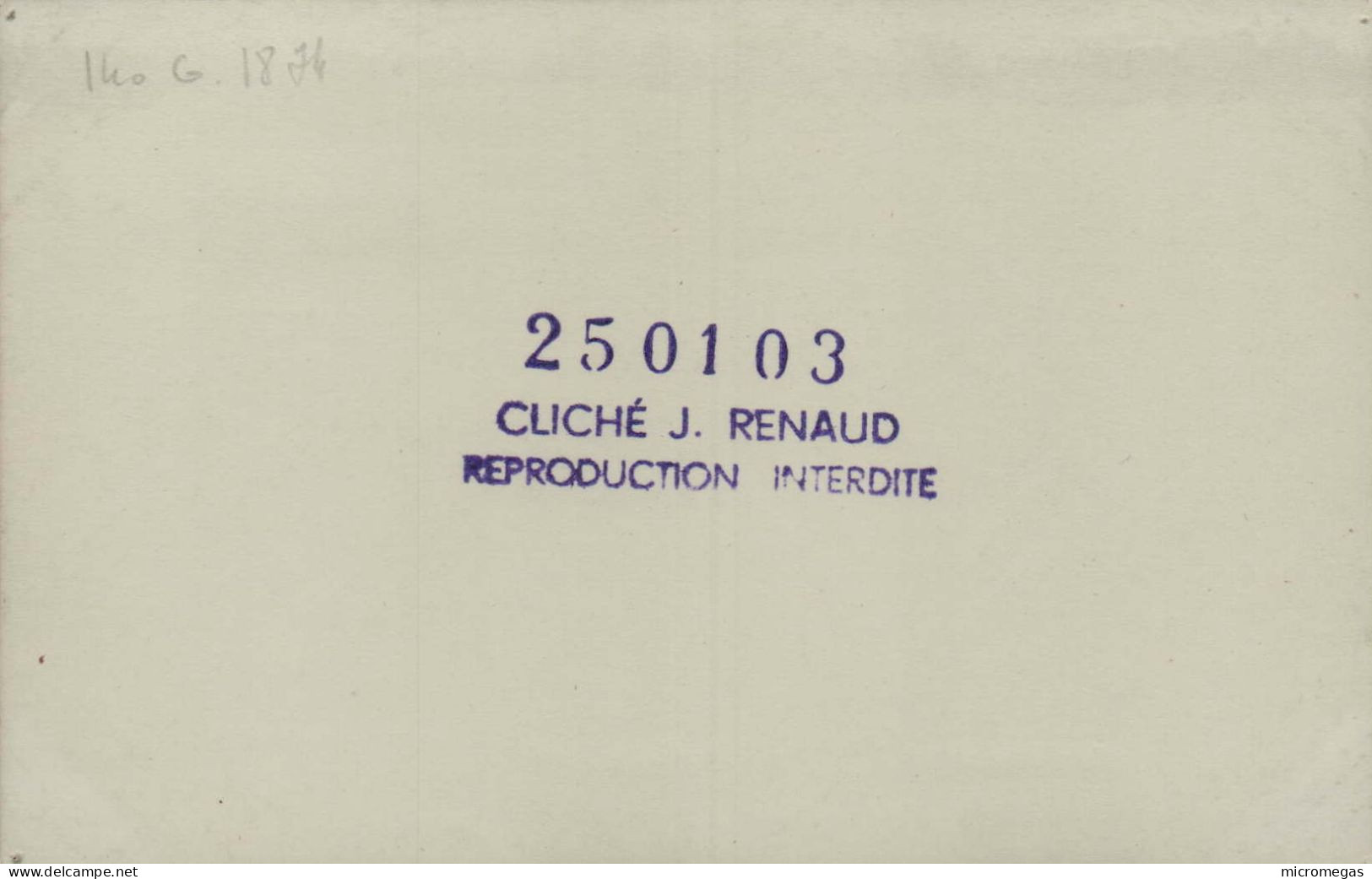 140-G-1874 - Cliché J. Renaud - Treinen