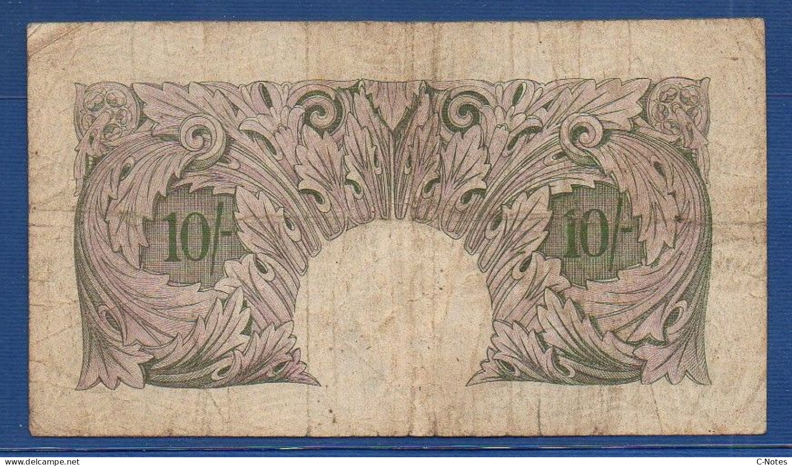 GREAT BRITAIN - P.366 – 10 Shillings ND (1940 - 1948) Circulated,  S/n K11D 901594 - 10 Schilling