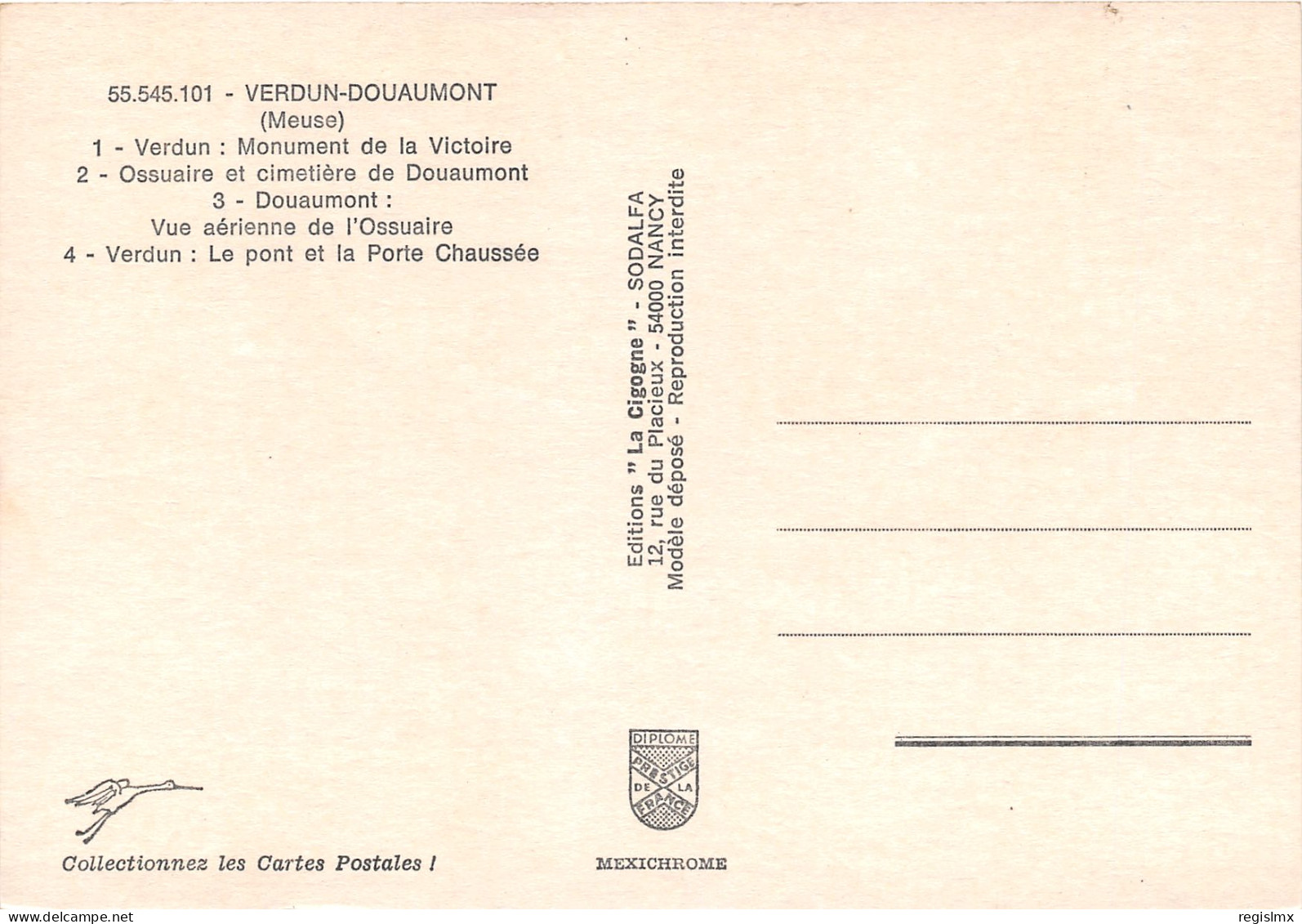 55-VERDUN DOUAUMONT-N°1020-B/0287 - Verdun