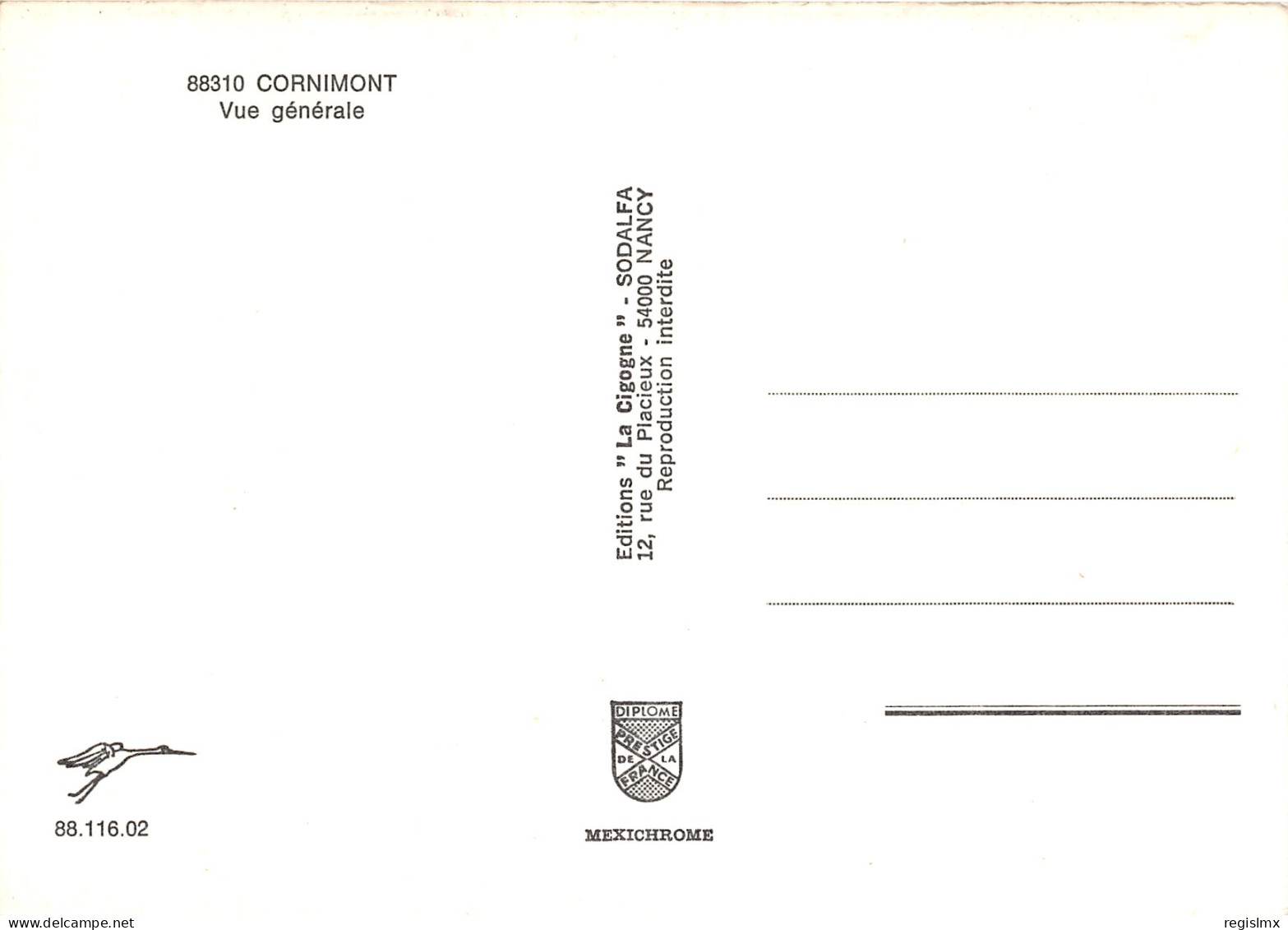 88-CORNIMONT-N°1020-A/0091 - Cornimont