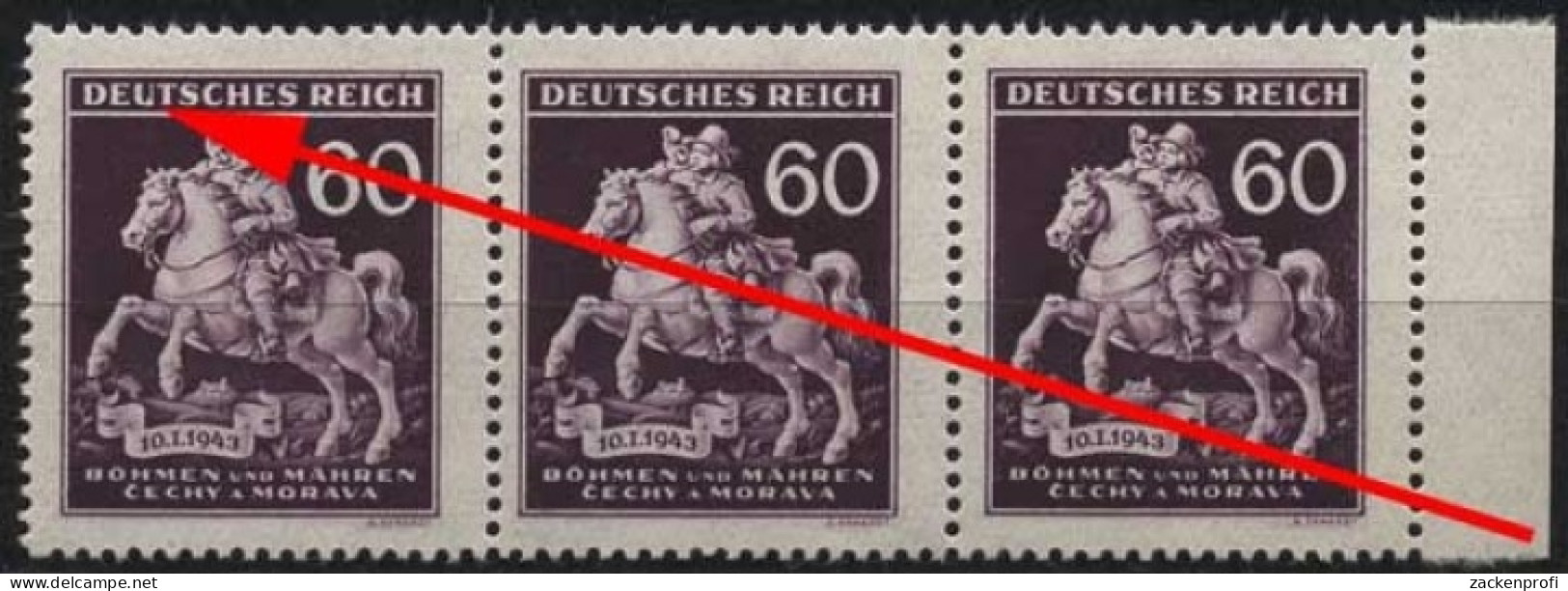 Böhmen & Mähren 113 Postfrisch Mit Plattenfehler XXXIII - Nuevos