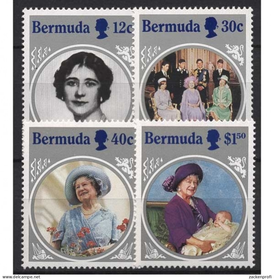 Bermuda-Inseln 1985 Geburtstag Von Königinmutter Elisabeth 458/61 Postfrisch - Bermuda