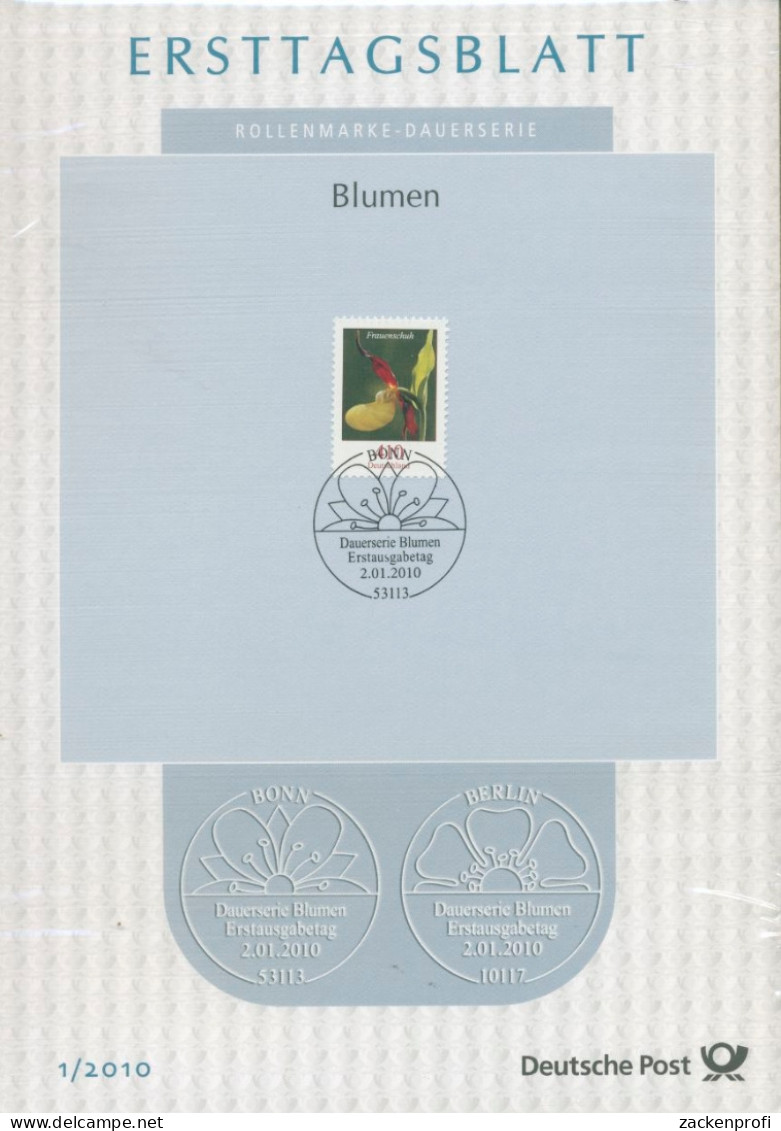 Bund Jahrgang 2010 Ersttagsblätter ETB Komplett (XL9710) - Briefe U. Dokumente