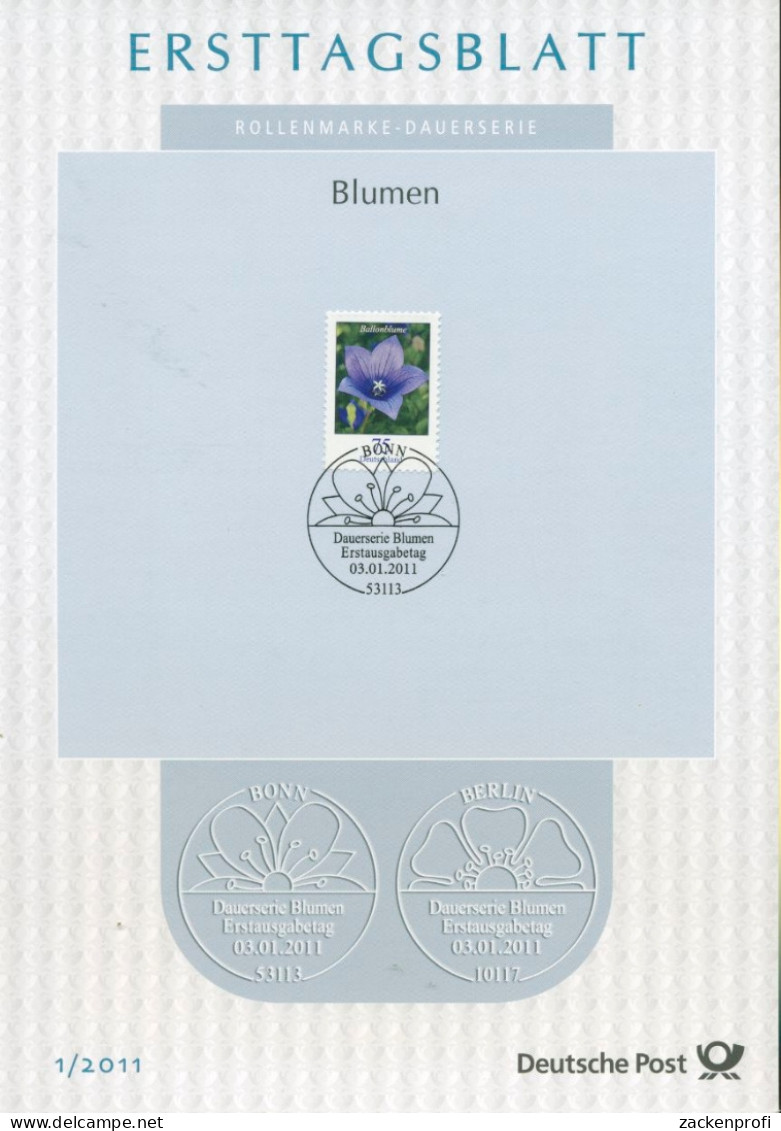Bund Jahrgang 2011 Ersttagsblätter ETB Komplett (XL9711) - Cartas & Documentos