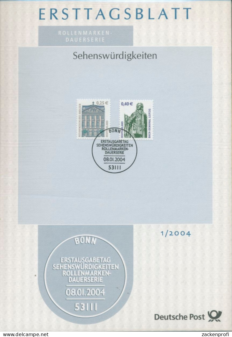 Bund Jahrgang 2004 Ersttagsblätter ETB Komplett (XL9704) - Briefe U. Dokumente