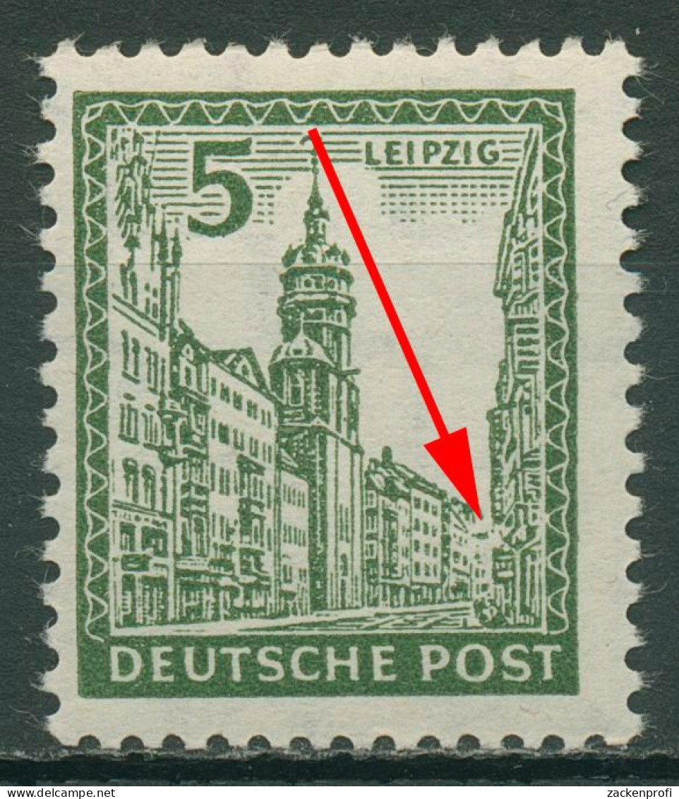 SBZ West-Sachsen 1946 Abschiedsserie Mit Plattenfehler 152 Y II Postfrisch - Autres & Non Classés