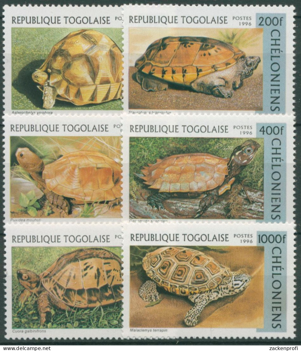 Togo 1996 Reptilien Schildkröten 2480/85 Postfrisch - Togo (1960-...)