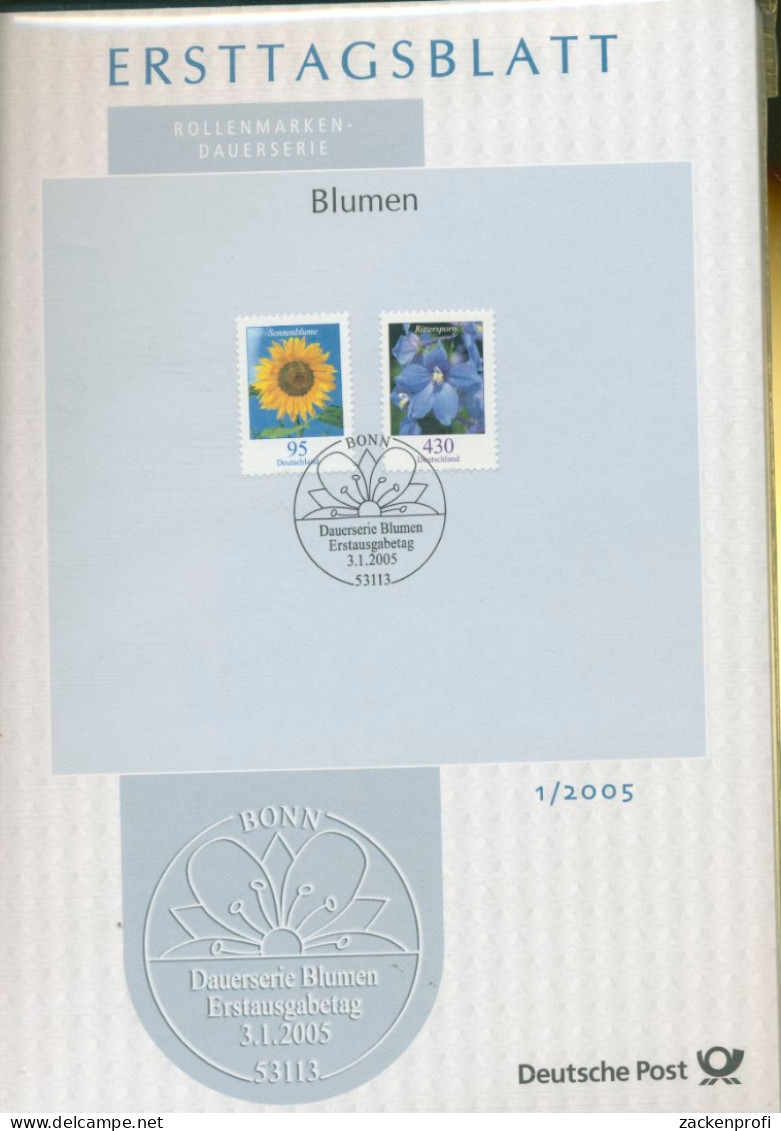 Bund Jahrgang 2005 Ersttagsblätter ETB Komplett (XL9705) - Covers & Documents