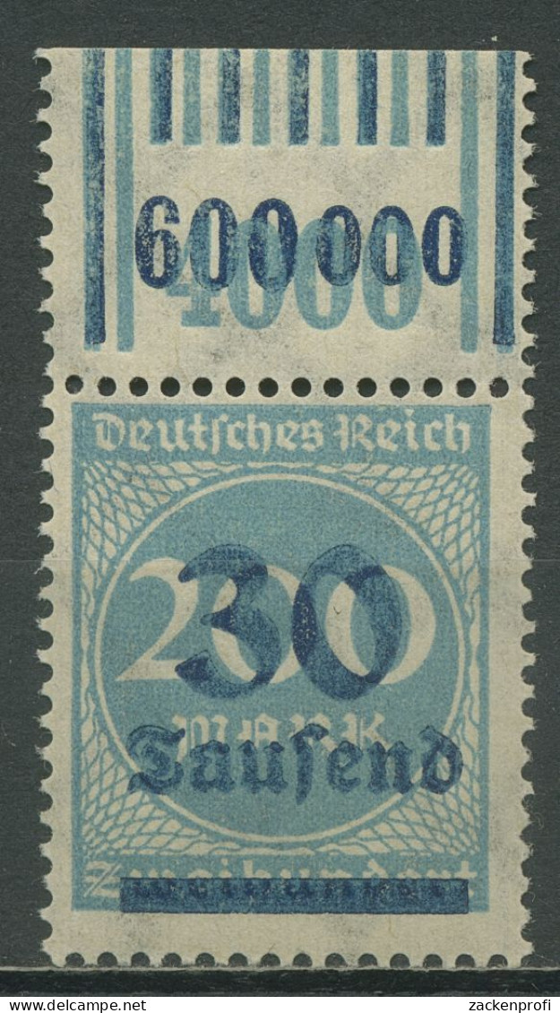 Deutsches Reich 1923 Freim. Walze Oberrand 285 W OR 2'9'2/1'5'1 Postfrisch - Ungebraucht