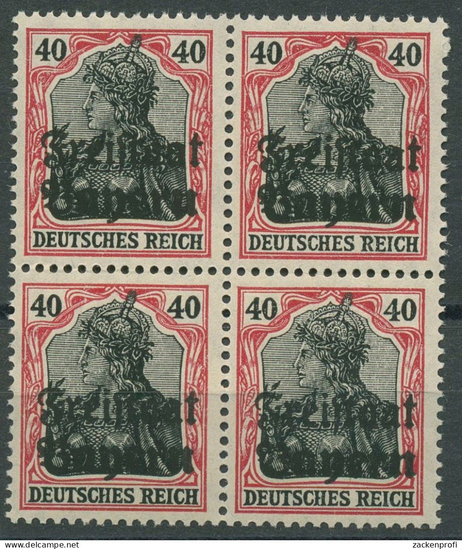 Bayern 1919 DR Mit Aufdruck Freistaat Bayern 145 4er-Block Postfrisch - Nuevos