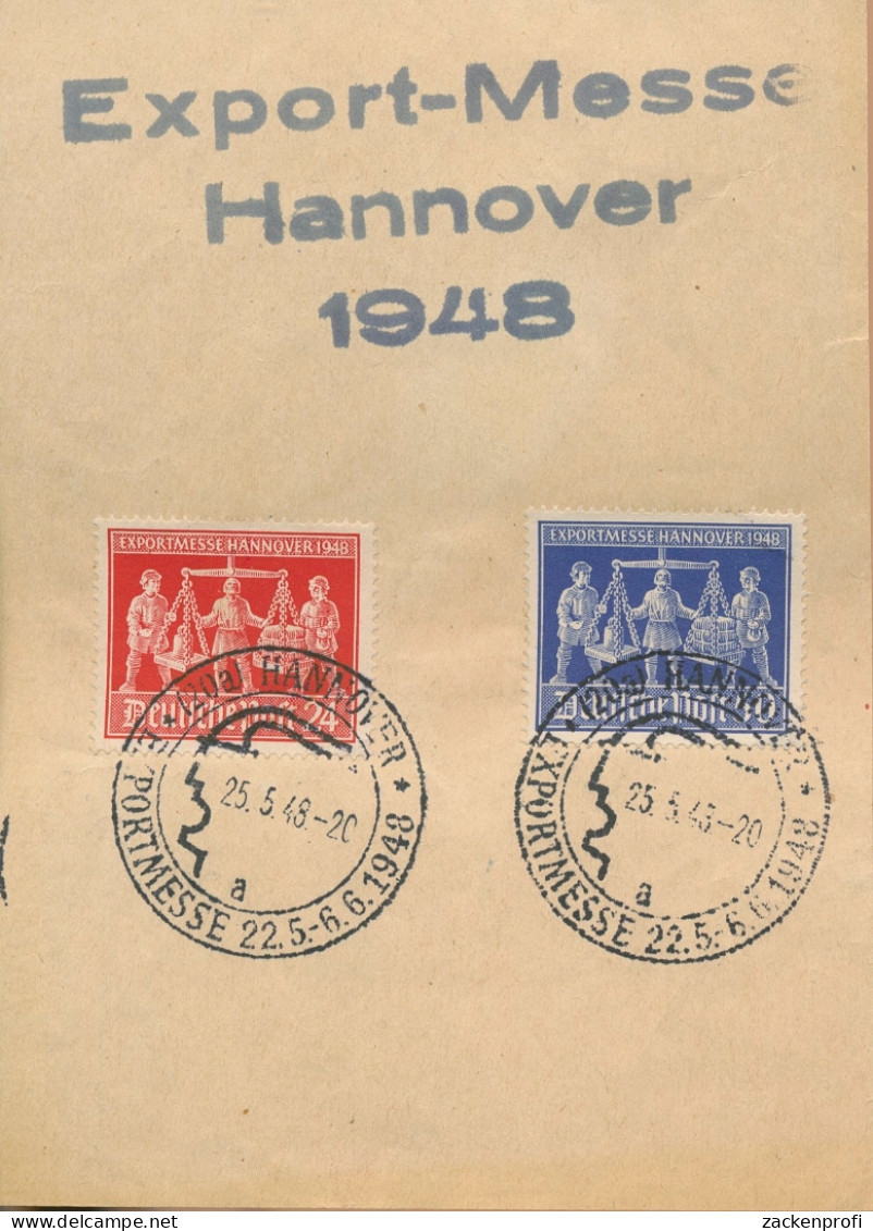 Alliierte Besetzung 1948 Messe 969/70 Mit 969 B Gest. Auf Sonderblatt (X17454) - Sonstige & Ohne Zuordnung