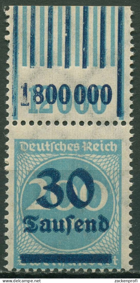 Deutsches Reich 1923 Freim. Walze Oberrand 285 W OR 1'11'1/1'5'1 Postfrisch - Ungebraucht