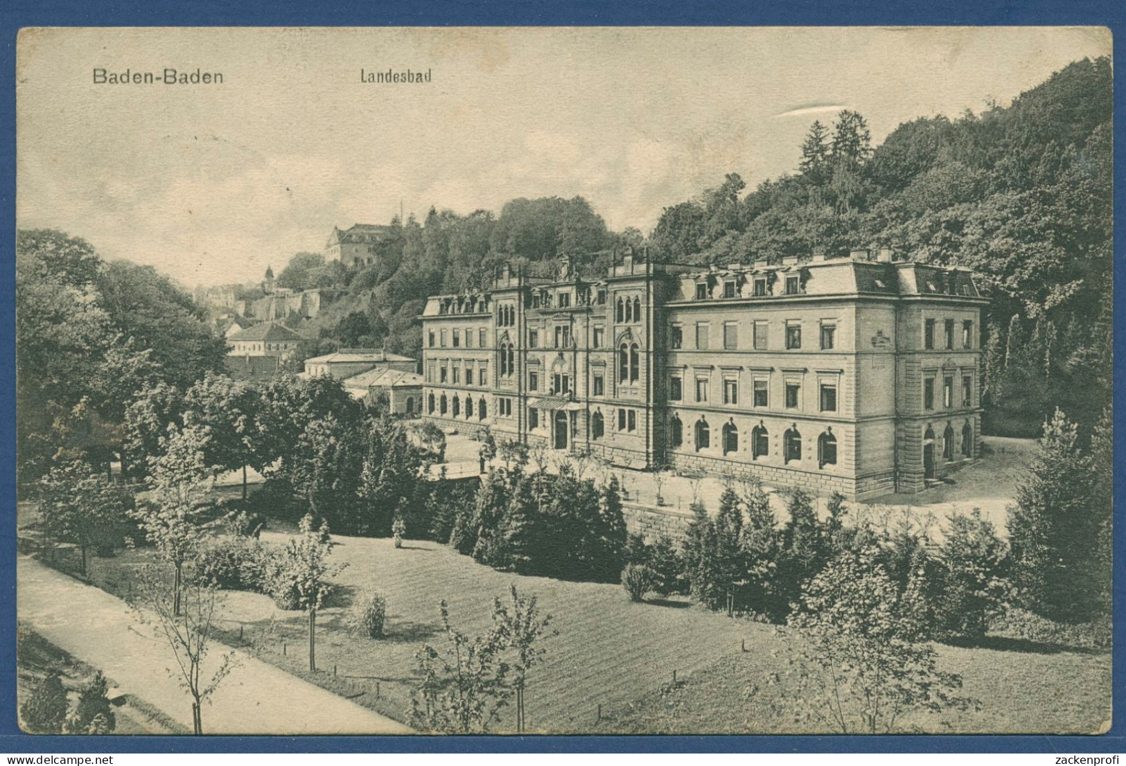 Baden-Baden Landesbad, Gelaufen Marke Fehlt (AK3422) - Baden-Baden