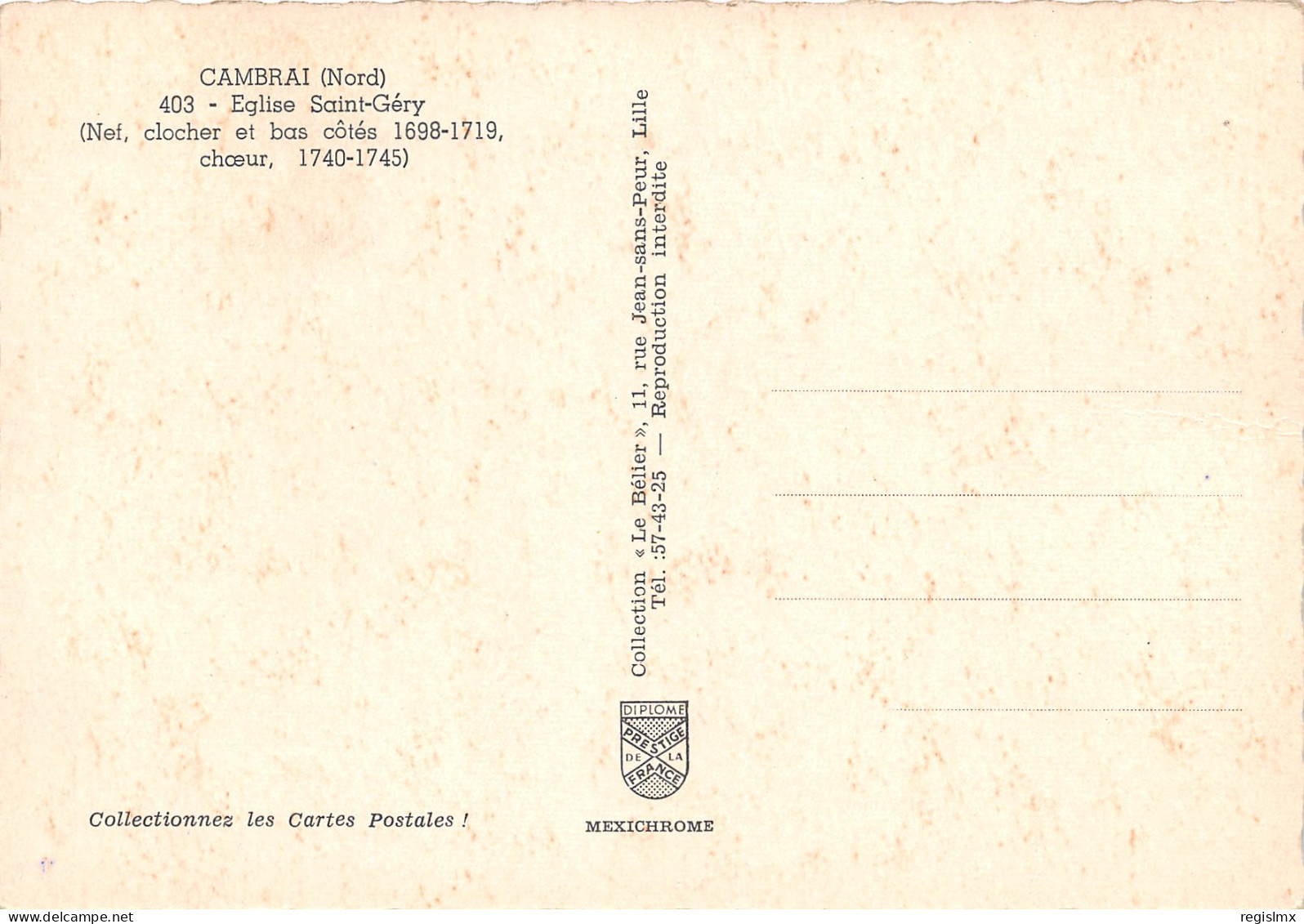 59-CAMBRAI-N°1020-D/0275 - Cambrai