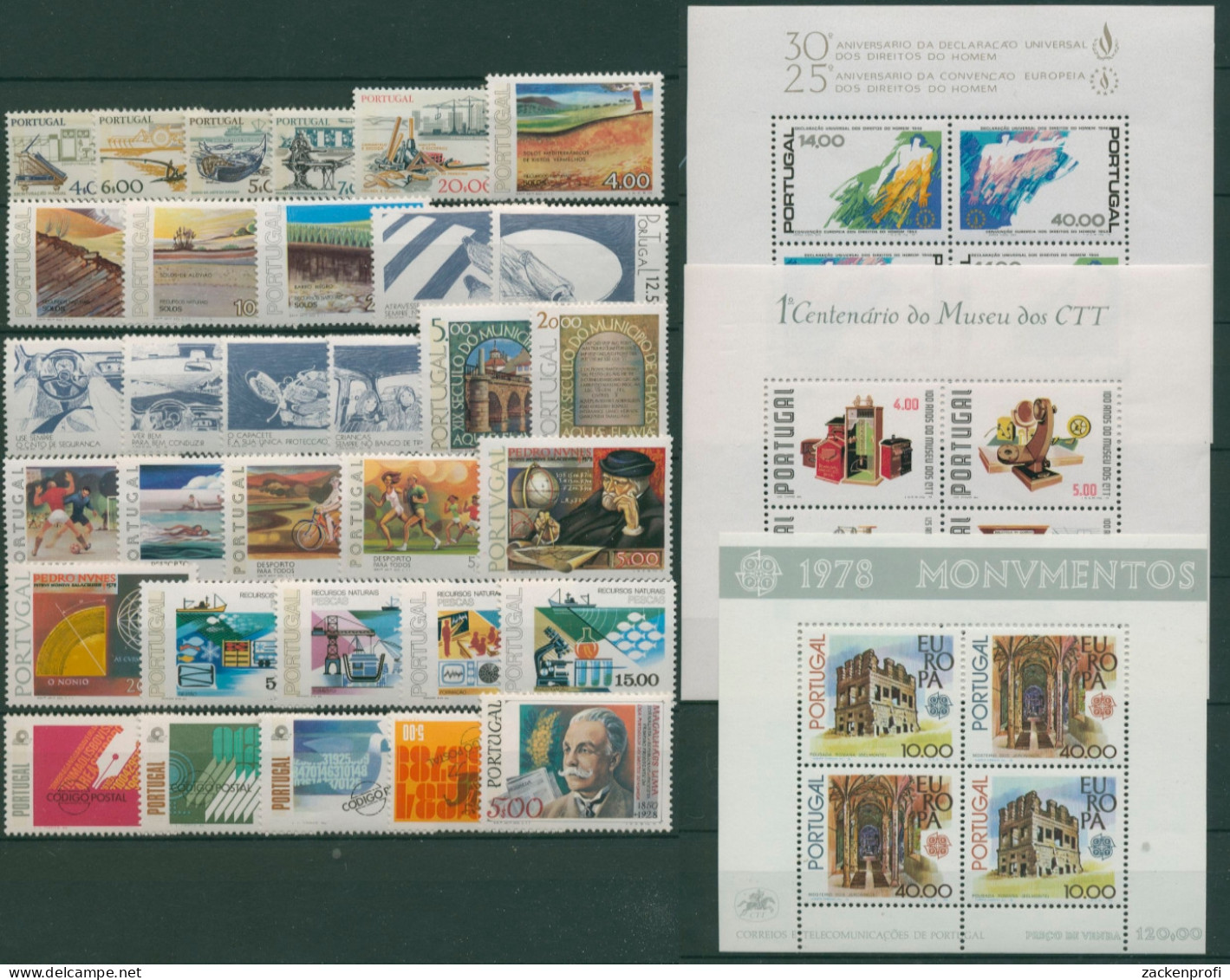 Portugal Kompletter Jahrgang 1978 Postfrisch (SG30811) - Volledig Jaar