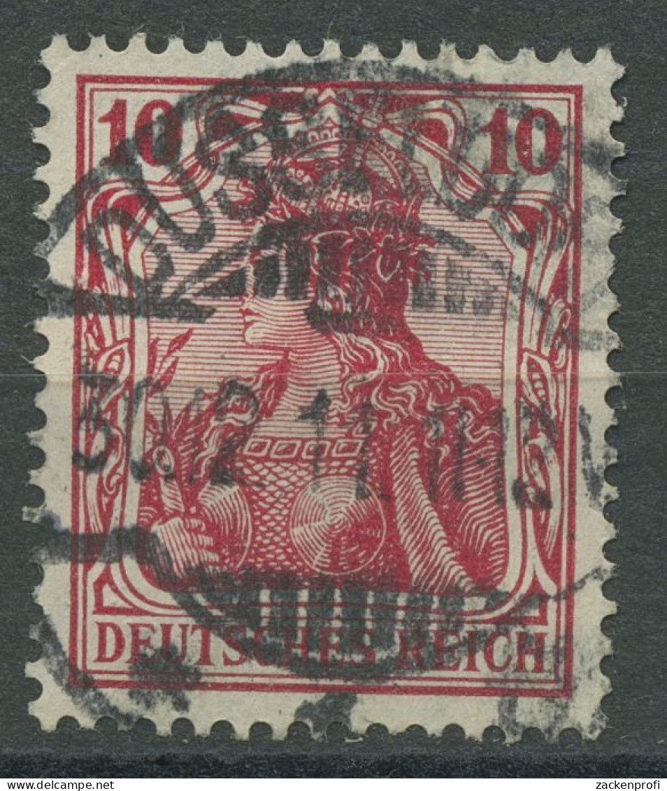 Deutsches Reich 1905/13 Germania Friedensdruck 86 I B Gestempelt Geprüft - Used Stamps