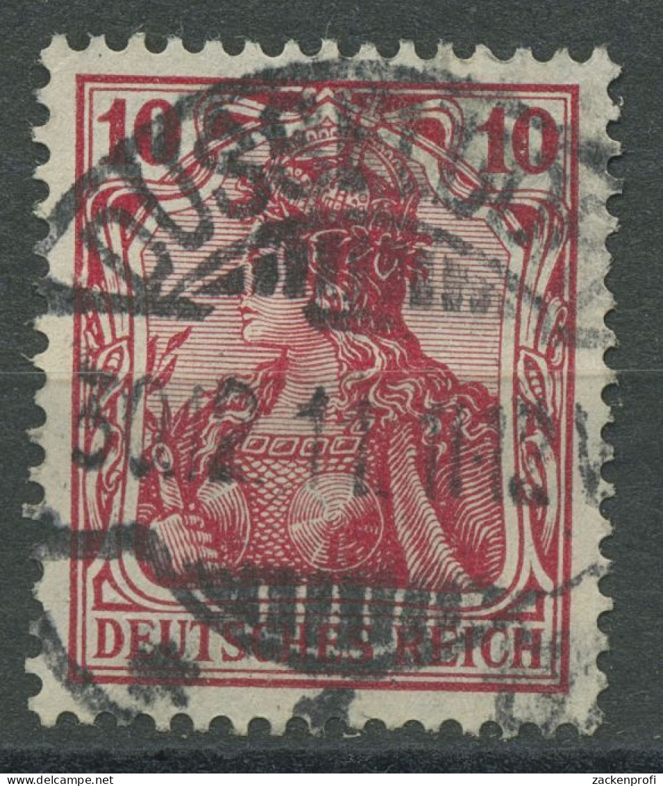 Deutsches Reich 1905/13 Germania Friedensdruck 86 I B Gestempelt Geprüft - Usados