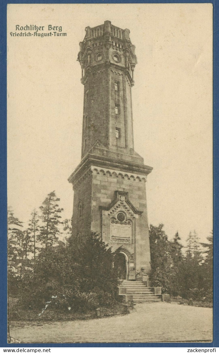 Hotel Rochlitzer Berg Friedrich-August-Turm, Gelaufen Marke Fehlt (AK3434) - Rochlitz