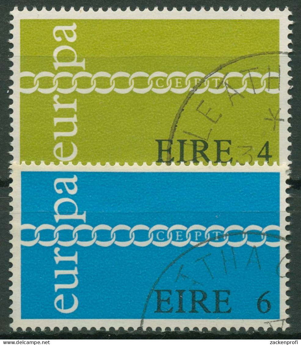 Irland 1971 Europa CEPT Kettensymbol 265/66 Gestempelt - Gebruikt