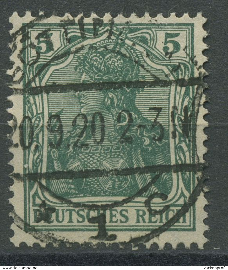 Deutsches Reich 1915/19 Germania Kriegsdruck 85 II A Gestempelt Geprüft - Used Stamps