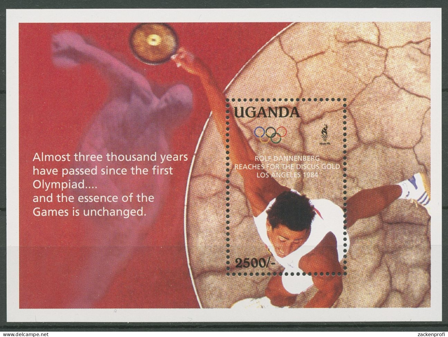 Uganda 1995 Olympische Sommerspiele Atlanta Block 238 Postfrisch (C29423) - Ouganda (1962-...)