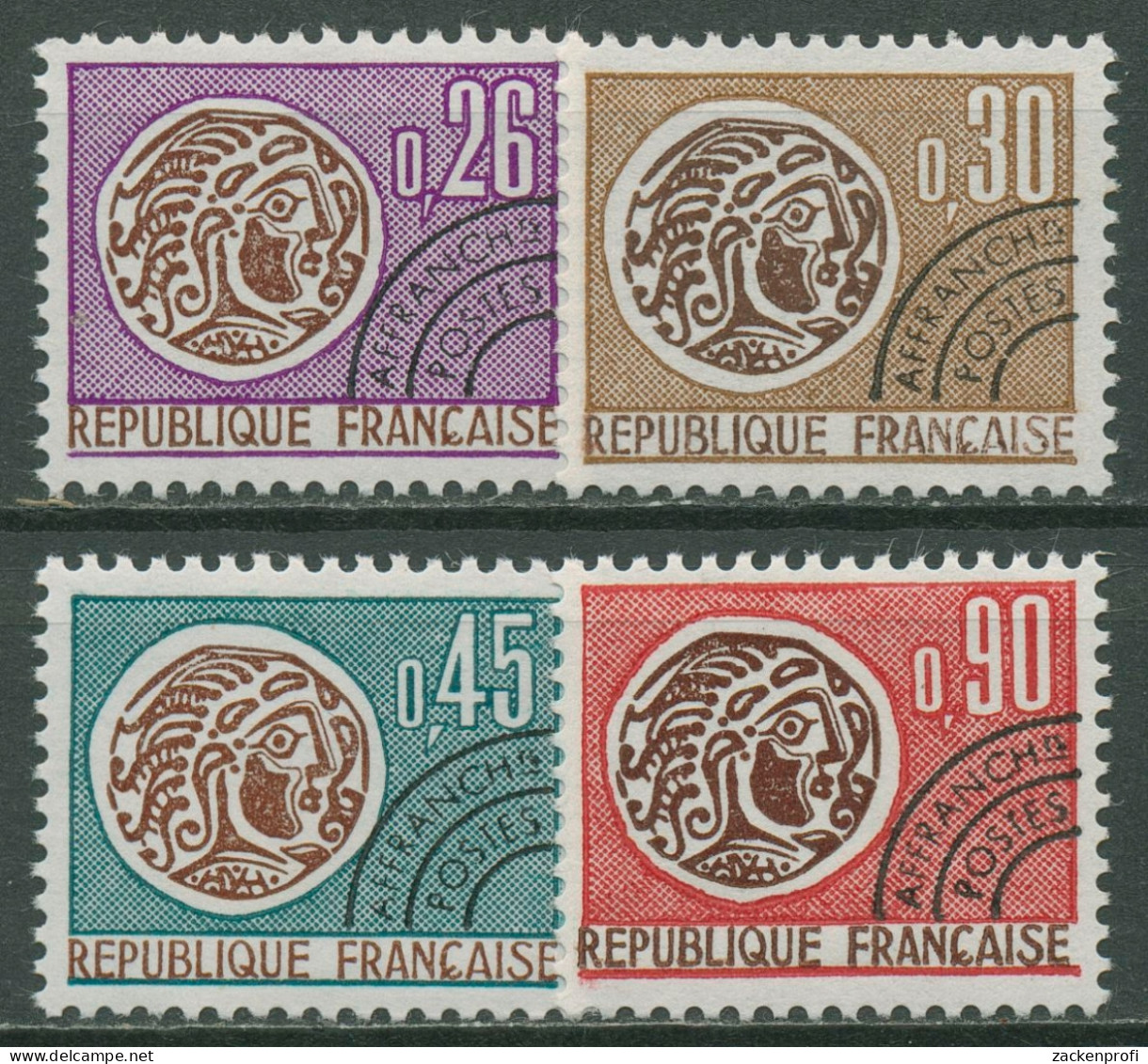 Frankreich 1971 Keltische Münzen 1761/64 Postfrisch Vorausentwertung - Ungebraucht