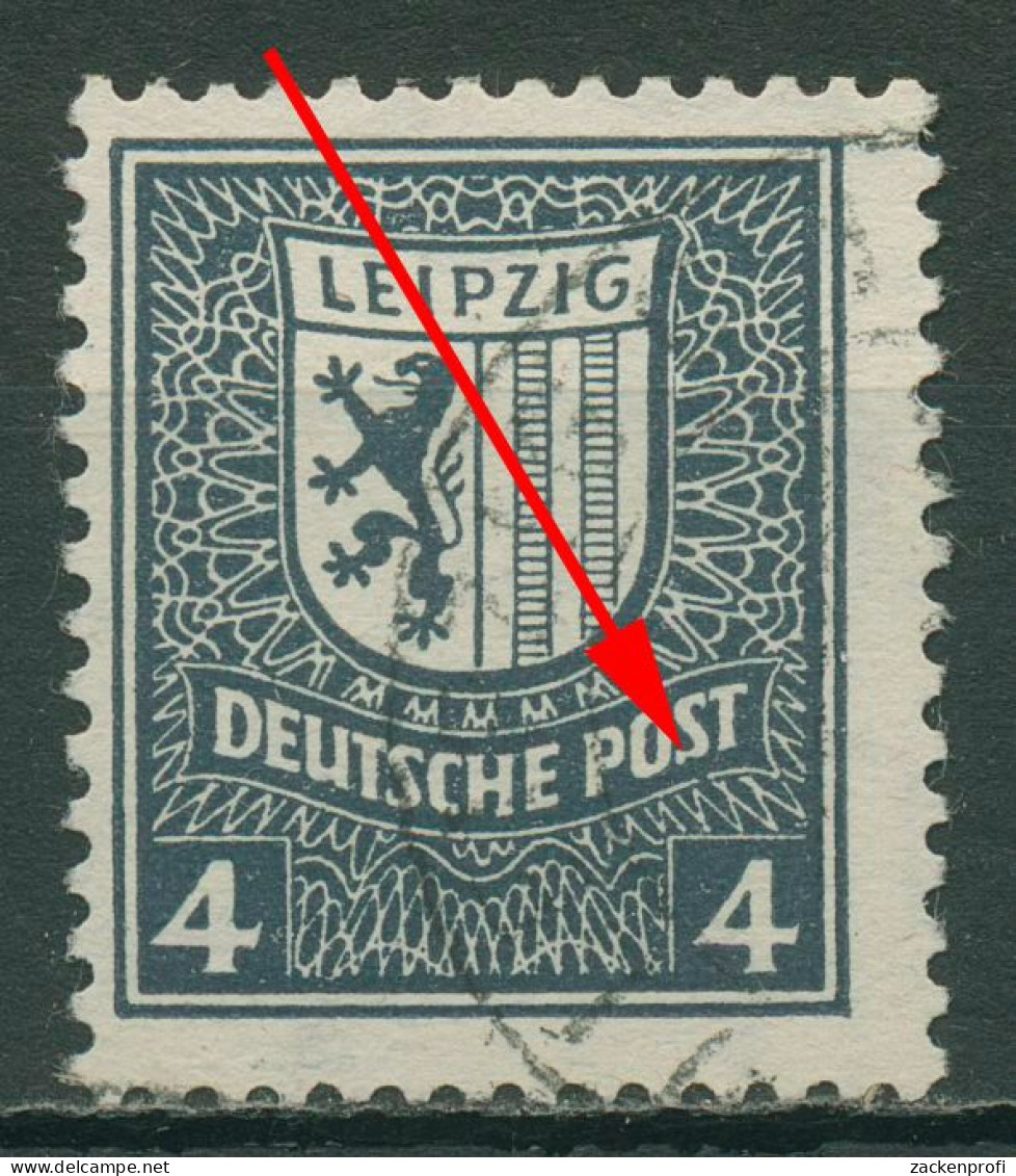 SBZ West-Sachsen 1946 Abschiedsserie Mit Plattenfehler 151 Y I Gestempelt - Autres & Non Classés