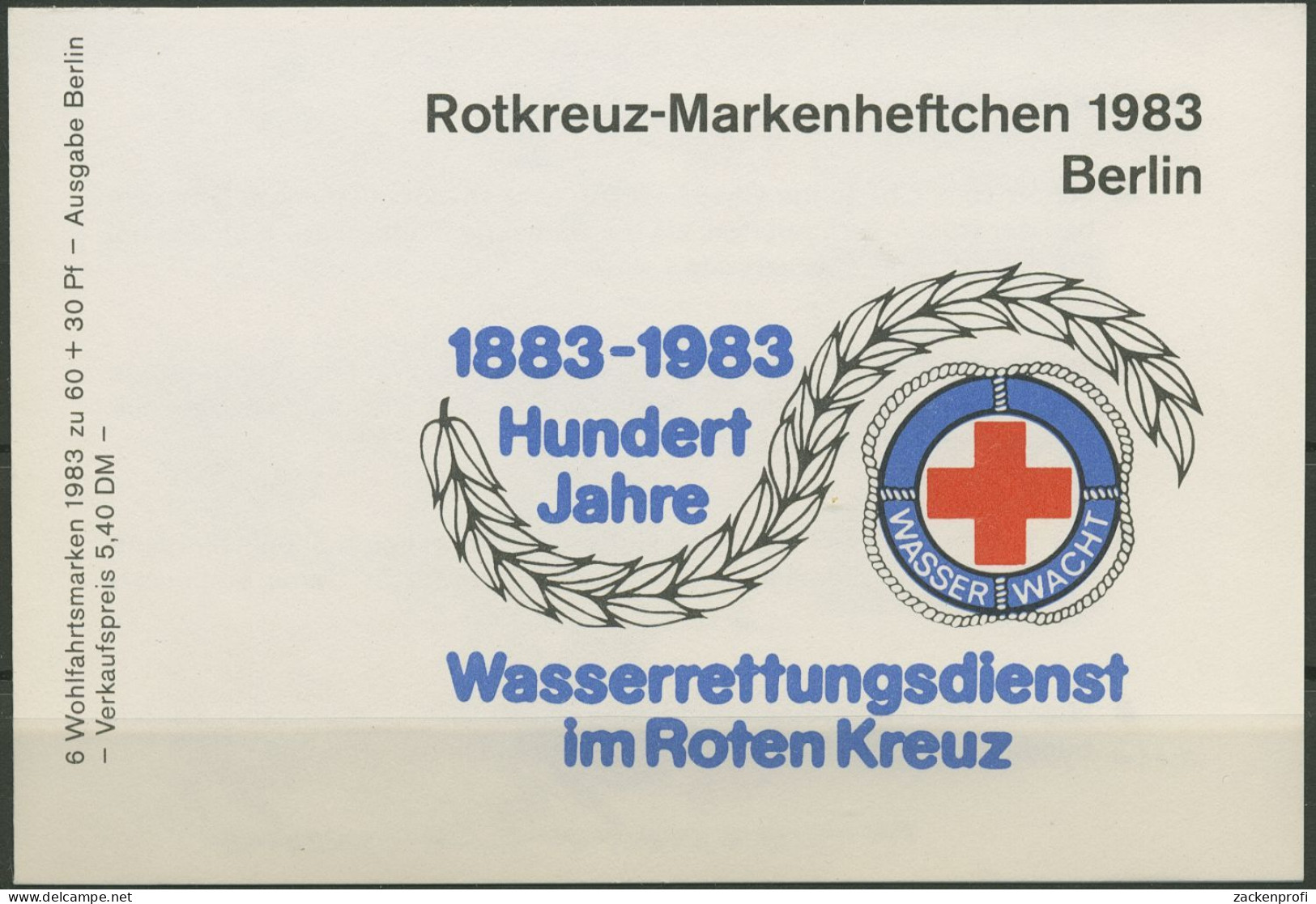 Berlin Rotes Kreuz 1983 Blumen Markenheftchen 704 MH ESST Berlin (C60193) - Cuadernillos