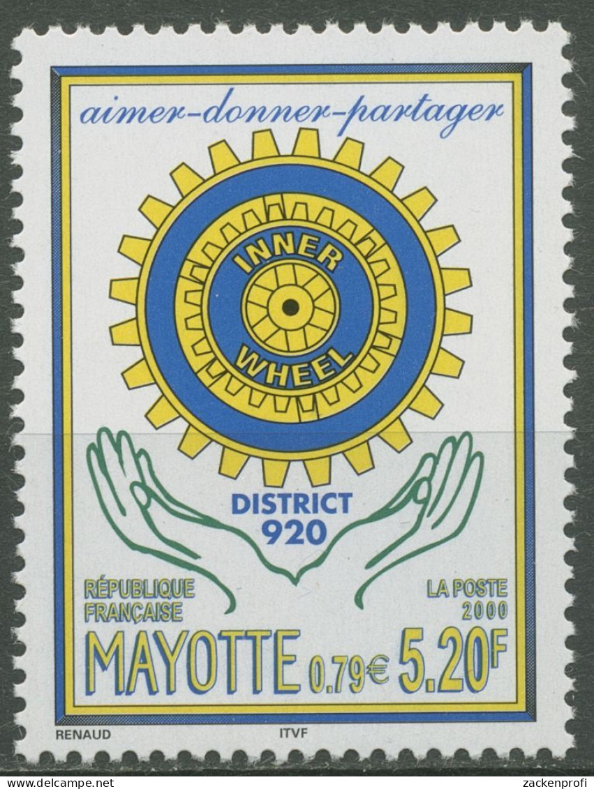 Mayotte 2000 Rotary International, Inner Wheel 81 Postfrisch - Nuovi