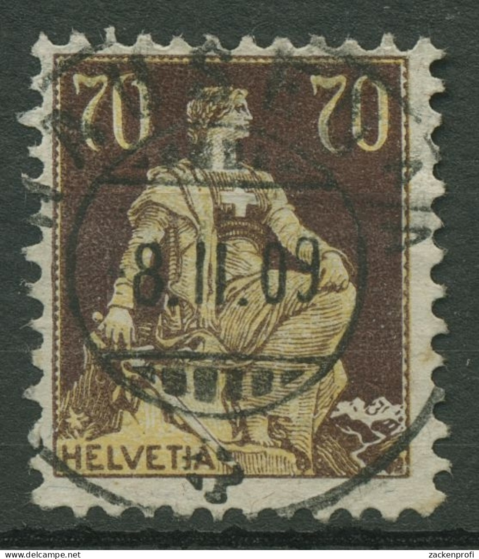 Schweiz 1908 Freimarken Sitzende Helvetia 108 X Gestempelt - Ungebraucht